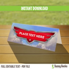 Planes Birthday Tent Cards / Place Cards